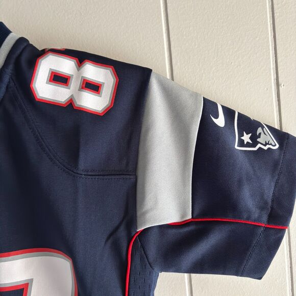 NFL NIKE Child Small (8) New England Patriots #87 Gronkowski Football Jersey #F - Picture 3 of 5